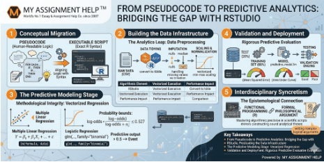 From Pseudocode to Predictive Analytics: Bridging the Gap with RStudio